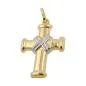 Preview: Anhänger 20x15mm Kreuz bicolor 9Kt GOLD Preview: Anhänger 20x15mm Kreuz bicolor 9Kt GOLD