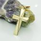 Preview: Anhänger 21x13mm Kreuz glänzend Mitte winklig ausgeformt 9Kt GOLD Preview: Anhänger 21x13mm Kreuz glänzend Mitte winklig ausgeformt 9Kt GOLD
