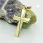 Preview: Anhänger 21x13mm Kreuz glänzend Mitte winklig ausgeformt 9Kt GOLD Preview: Anhänger 21x13mm Kreuz glänzend Mitte winklig ausgeformt 9Kt GOLD