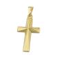 Preview: Anhänger 21x13mm Kreuz glänzend Mitte winklig ausgeformt 9Kt GOLD Preview: Anhänger 21x13mm Kreuz glänzend Mitte winklig ausgeformt 9Kt GOLD