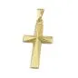 Preview: Anhänger 21x13mm Kreuz glänzend Mitte winklig ausgeformt 9Kt GOLD Preview: Anhänger 21x13mm Kreuz glänzend Mitte winklig ausgeformt 9Kt GOLD