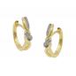Preview: Creole Ohrringe 18x4mm Klappscharnier überkreuzt Zirkonias 9Kt GOLD Preview: Creole Ohrringe 18x4mm Klappscharnier überkreuzt Zirkonias 9Kt GOLD