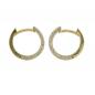 Preview: Creole Ohrring 13x2mm Klappscharnier mit Zirkonias 9Kt GOLD Preview: Creole Ohrring 13x2mm Klappscharnier mit Zirkonias 9Kt GOLD