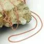 Preview: Kette Panzerkette 1mm 14Kt Rotgold 45cm Preview: Kette Panzerkette 1mm 14Kt Rotgold 45cm