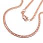 Preview: Kette 2mm Doppelrhombus Zwillingspanzer 9Kt Rotgold 45cm