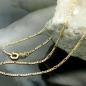 Preview: Kette 1,6mm Figarokette 9Kt GOLD 45cm Preview: Kette 1,6mm Figarokette 9Kt GOLD 45cm