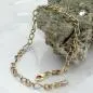 Preview: Armband 3,6mm Figaro Panzer bicolor 9Kt GOLD 19cm Preview: Armband 3,6mm Figaro Panzer bicolor 9Kt GOLD 19cm