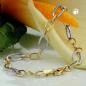Preview: Armband 7mm Ankerkette Gliederkette oval bicolor durchlegiert Weißgold 9Kt GOLD 19cm Preview: Armband 7mm Ankerkette Gliederkette oval bicolor durchlegiert Weißgold 9Kt GOLD 19cm