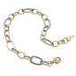 Preview: Armband 7mm Ankerkette Gliederkette oval bicolor durchlegiert Weißgold 9Kt GOLD 19cm Preview: Armband 7mm Ankerkette Gliederkette oval bicolor durchlegiert Weißgold 9Kt GOLD 19cm