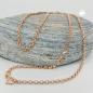 Preview: Kette 2mm Ankerkette rund 9Kt Rotgold 45cm