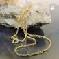 Preview: Kette 1,6mm Doppelanker gedreht Kordelkette 9Kt GOLD 38cm