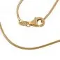 Preview: Kette 1mm Schlange rund glänzend 8K GOLD 45cm Preview: Kette 1mm Schlange rund glänzend 8K GOLD 45cm
