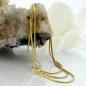 Preview: Kette 1mm Schlange rund 9Kt GOLD 45cm