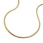 Preview: Kette 1mm Schlange rund 9Kt GOLD 45cm
