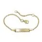 Preview: Schildarmband 1,8mm mattiert diamantiert 9Kt GOLD 15cm Preview: Schildarmband 1,8mm mattiert diamantiert 9Kt GOLD 15cm