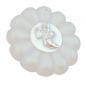 Preview: Fensterschmuck 60mm Blume aus Glas mattiert mit Gespenst und AB-Effekt