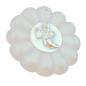 Preview: Fensterschmuck 60mm Blume aus Glas mattiert mit Gespenst und AB-Effekt