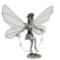 Preview: Tischdekoration 65mm Zinnfigur Elfe mit Springseil Corinn