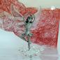 Preview: Tischdekoration 68mm Zinnfigur Elfe in Ballettpose
