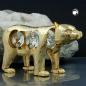 Preview: Tischdekoration Eisbär 90mm mit Glas-Steinen