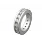 Preview: Anhänger 10x2mm Taufring mit Zirkonias rhodiniert Silber 925 Preview: Anhänger 10x2mm Taufring mit Zirkonias rhodiniert Silber 925