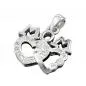 Preview: Anhänger 19x17mm MOM mit 2 Herzen und vielen Zirkonias rhodiniert Silber 925 Preview: Anhänger 19x17mm MOM mit 2 Herzen und vielen Zirkonias rhodiniert Silber 925