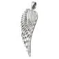 Preview: Anhänger 37x12mm Flügel diamantiert rhodiniert Silber 925 Preview: Anhänger 37x12mm Flügel diamantiert rhodiniert Silber 925
