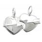 Preview: Anhänger 30x16mm Doppelanhänger 2 Herzen mit Pfeil glänzend Silber 925 Preview: Anhänger 30x16mm Doppelanhänger 2 Herzen mit Pfeil glänzend Silber 925
