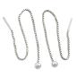 Preview: Durchzieher Ohrring Ohrhänger 110x4mm Venzianerkette mit Kugel Silber 925 Preview: Durchzieher Ohrring Ohrhänger 110x4mm Venzianerkette mit Kugel Silber 925