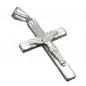Preview: Anhänger 28x19mm Kreuz mit Jesus glänzend rhodiniert Silber 925 Preview: Anhänger 28x19mm Kreuz mit Jesus glänzend rhodiniert Silber 925