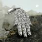 Preview: Anhänger 15x10mm Symbol Hand mit Zirkonias Silber 925 Preview: Anhänger 15x10mm Symbol Hand mit Zirkonias Silber 925