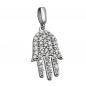 Preview: Anhänger 15x10mm Symbol Hand mit Zirkonias Silber 925 Preview: Anhänger 15x10mm Symbol Hand mit Zirkonias Silber 925