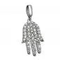 Preview: Anhänger 15x10mm Symbol Hand mit Zirkonias Silber 925 Preview: Anhänger 15x10mm Symbol Hand mit Zirkonias Silber 925