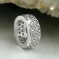 Preview: Anhänger 9x3mm Taufring Zirkonias rhodiniert Silber 925 Preview: Anhänger 9x3mm Taufring Zirkonias rhodiniert Silber 925
