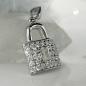 Preview: Anhänger 13x10mm Türschloss mit Zirkonias glänzend rhodiniert Silber 925 Preview: Anhänger 13x10mm Türschloss mit Zirkonias glänzend rhodiniert Silber 925