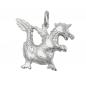 Preview: Anhänger 20x17mm Drache glänzend Silber 925 Preview: Anhänger 20x17mm Drache glänzend Silber 925
