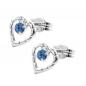 Preview: Ohrstecker Ohrring 7x6mm Herz Glasstein blau glänzend Silber 925 Preview: Ohrstecker Ohrring 7x6mm Herz Glasstein blau glänzend Silber 925