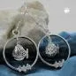 Preview: Ohrhaken 37x18mm Fisch im Ring mit Zirkonias glänzend rhodiniert Silber 925 Preview: Ohrhaken 37x18mm Fisch im Ring mit Zirkonias glänzend rhodiniert Silber 925