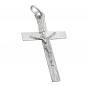 Preview: Anhänger 34x21mm Kreuz mit Jesus glänzend Silber 925 Preview: Anhänger 34x21mm Kreuz mit Jesus glänzend Silber 925