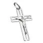 Preview: Anhänger 37x23mm Kreuz mit Jesus glänzend Silber 925 Preview: Anhänger 37x23mm Kreuz mit Jesus glänzend Silber 925