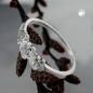 Preview: Ring Kinderring Blumen Zirkonias Silber 925 Ringgröße 44