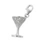 Preview: Anhänger 15x11mm Charm Kelch mit Zirkonias rhodiniert glänzend 925 Preview: Anhänger 15x11mm Charm Kelch mit Zirkonias rhodiniert glänzend 925