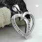 Preview: Anhänger 22x20mm Herz mit 14 Zirkonias rhodiniert Silber 925 Preview: Anhänger 22x20mm Herz mit 14 Zirkonias rhodiniert Silber 925