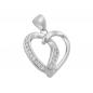 Preview: Anhänger 22x20mm Herz mit 14 Zirkonias rhodiniert Silber 925 Preview: Anhänger 22x20mm Herz mit 14 Zirkonias rhodiniert Silber 925