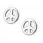 Preview: Ohrstecker Ohrring 45mm Peace/Friedens-Symbol Silber 925