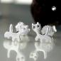 Preview: Ohrstecker Ohrring 6x65mm Katze glänzend Silber 925 Preview: Ohrstecker Ohrring 6x65mm Katze glänzend Silber 925