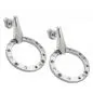 Preview: Ohrstecker Ohrring 30x20mm Zirkonias mattiert rhodiniert Silber 925 Preview: Ohrstecker Ohrring 30x20mm Zirkonias mattiert rhodiniert Silber 925