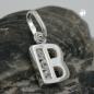 Preview: Anhänger 8x7mm Buchstabe B glänzend mit Zirkonias Silber 925 Preview: Anhänger 8x7mm Buchstabe B glänzend mit Zirkonias Silber 925