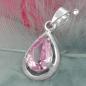 Preview: Anhänger 14x8mm Tropfen Zirkonia pink Silber 925 Preview: Anhänger 14x8mm Tropfen Zirkonia pink Silber 925