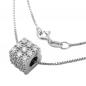 Preview: Kette 09mm Anhänger Würfel mit Zirkonias Silber 925 42cm Preview: Kette 09mm Anhänger Würfel mit Zirkonias Silber 925 42cm